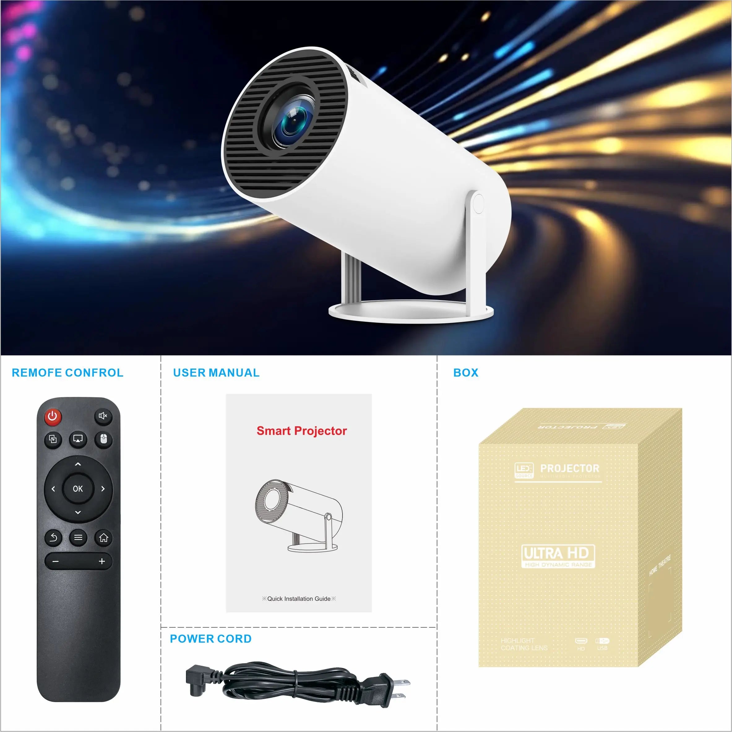 Projvi Projector 3D WiFi